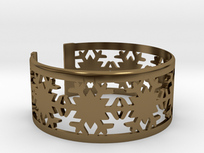 Snowflake Bracelet Medium in Polished Bronze