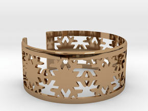 Snowflake Bracelet Medium in Polished Brass