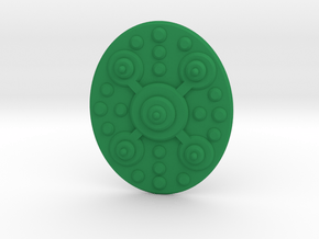TEWOJ Barbarian Shield. in Green Processed Versatile Plastic