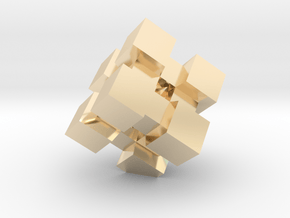WeightCube Paperweight in 14k Gold Plated Brass