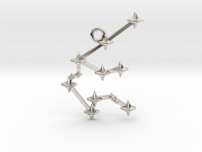 The Constellation Collection - Aquarius in Rhodium Plated Brass