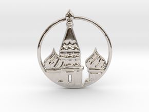 Kremlin Russia in Rhodium Plated Brass