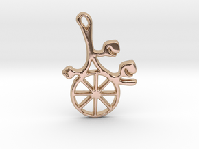 Earthly Spring Year Wheel by ~M. in 14k Rose Gold Plated Brass