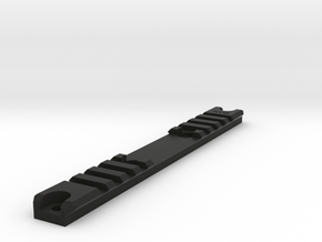 Am-013/014 Custom Rail, Blank, Short in Black Natural Versatile Plastic