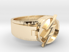 V2 Flash Ring Size 11 20.68mm in 14K Yellow Gold
