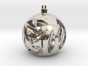 Team Mystic Christmas Ornament Ball in Platinum