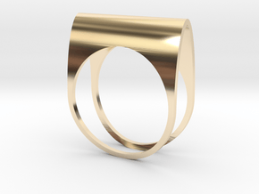 Ring No. 1 in 14k Gold Plated Brass: 6.5 / 52.75