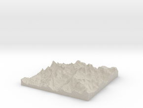 Model of Mount Helen in Natural Sandstone