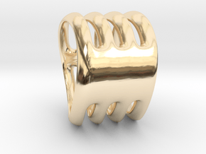 Gill of fish in 14K Yellow Gold