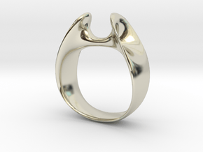 Wormhole Ring Size 7 in 14k White Gold