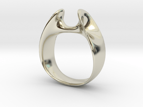 Wormhole Ring Size 12 in 14k White Gold