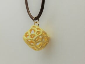 Coral Rock in Polished Gold Steel: Small