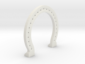 Horse Shoe ~Ambidextrous~ in White Natural Versatile Plastic