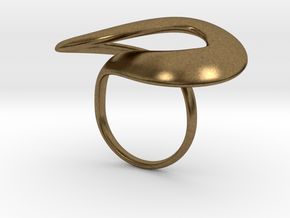 SWOOP RING in Natural Bronze: Medium
