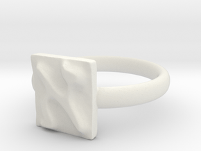 01 Alef Ring in White Natural Versatile Plastic: 5 / 49