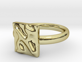 01 Alef Ring in 18k Gold: 5 / 49