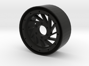 1.9" Hurricane beadlock wheel Right twist in Black Natural Versatile Plastic