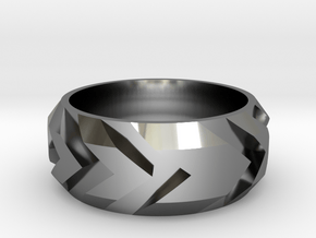 Arrow Ring in Fine Detail Polished Silver