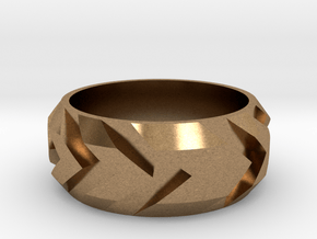Arrow Ring in Natural Brass