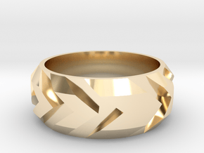 Arrow Ring in 14k Gold Plated Brass