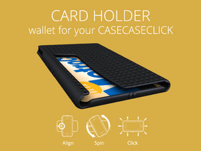 wallet : cel : CASECASE CLICK in Black Natural Versatile Plastic