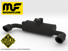 MF10001 Twin Exhaust NYLON in Black Natural Versatile Plastic