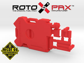 AJ10012 RotopaX 2 Gallon Fuel Pack - RED in Red Processed Versatile Plastic