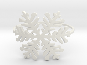A Snowflake (Size 4-11.25) in White Natural Versatile Plastic: 4 / 46.5