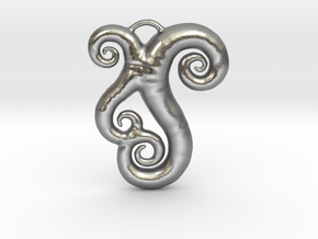 Sea Swirls in Natural Silver