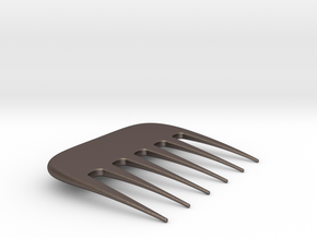 Comb in Polished Bronzed Silver Steel