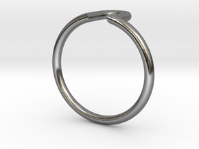 U-Ring  in Polished Silver