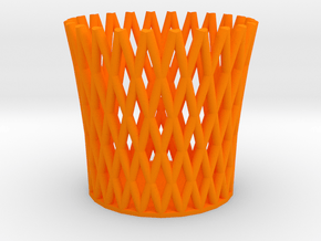Pencil Cup in Orange Processed Versatile Plastic