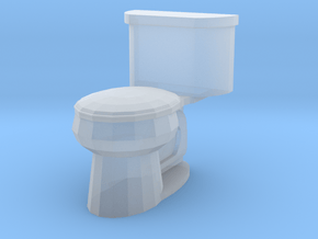 Toilet Closed in Smoothest Fine Detail Plastic: 1:64 - S