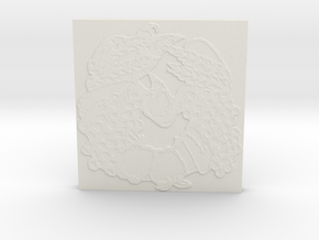 Abundance Horseshoe 1 Tile by Gabrielle in White Natural Versatile Plastic
