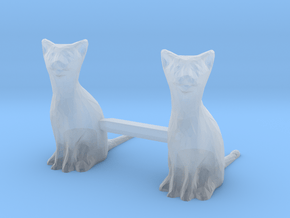 Cats Sitting in Smoothest Fine Detail Plastic: 1:64 - S