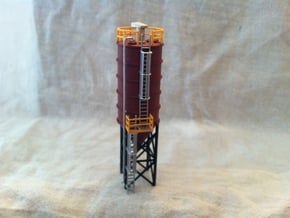 N Scale Cement Silo FUD in Smooth Fine Detail Plastic