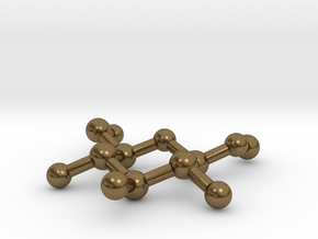 Methyl beta-D-glucopyranoside Molecule Necklace in Natural Bronze