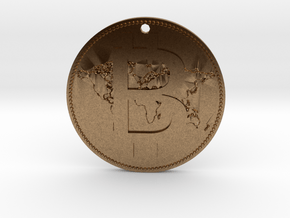 World Bitcoin Medal in Natural Brass