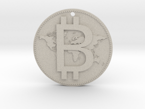 World Bitcoin Medal in Natural Sandstone