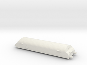 Low Res Brake Tender With Lamps in White Natural Versatile Plastic: 1:148
