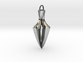 Arrow Pendant in Polished Silver
