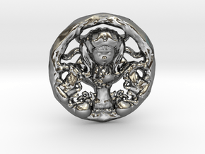 Yemanja 3cm in Fine Detail Polished Silver