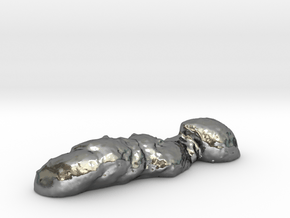 "Oh, poop!" Authentic 3D-scanned, life-sized feces in Polished Silver