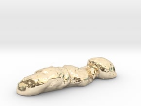 "Oh, poop!" Authentic 3D-scanned, life-sized feces in 14K Yellow Gold