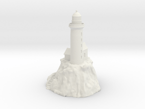 Lighthouse on a rock in White Natural Versatile Plastic