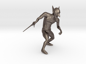 Goblin in Polished Bronzed Silver Steel
