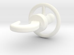 Wessex Hook in White Processed Versatile Plastic