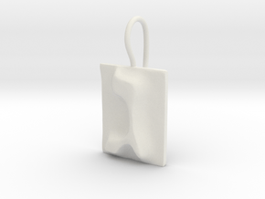 03 Gimel Earring in White Natural Versatile Plastic