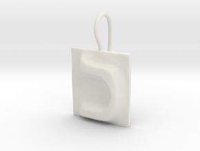 11 Kaf Earring in White Natural Versatile Plastic