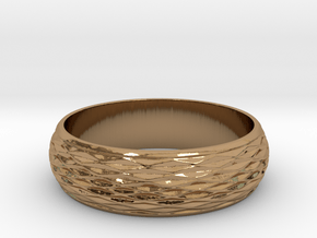 Curved Ring in Polished Brass